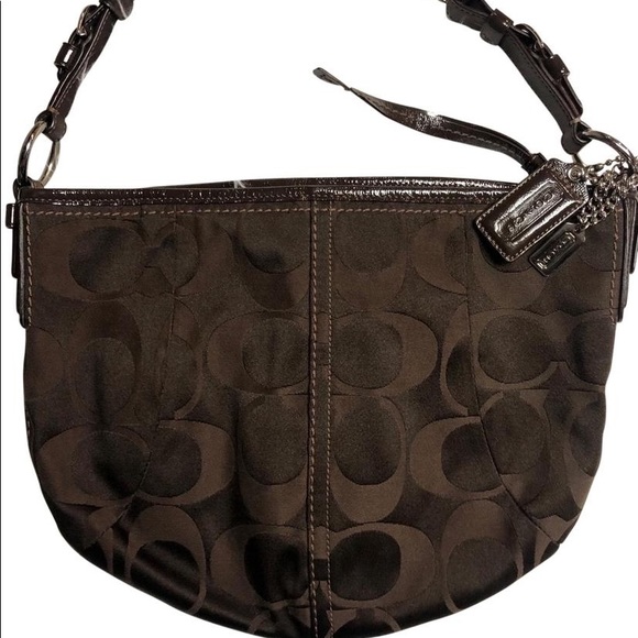 AUTHENTIC COACH 13642 ALI SIGNATURE SATEEN HOBO - Picture 4 of 8